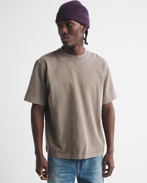 Premium Heavyweight 2.0 Tee, Light Brown view 1