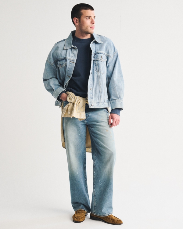 Long-Sleeve Premium Heavyweight 2.0 Tee, Dark Blue view 2