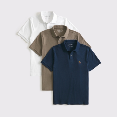 Мужские топы Abercrombie & Fitch 3-Pack Signature Icon Don't Sweat It Polos