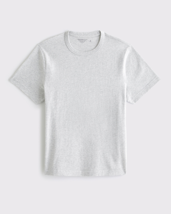 Classic Essential Tee, Light Heather Grey view 1