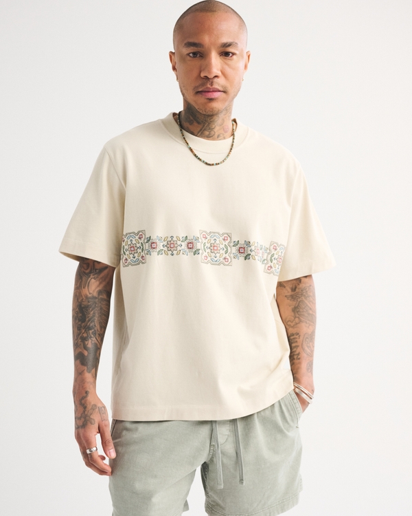 Premium Heavyweight 2.0 Tee, Warm Beige view 1