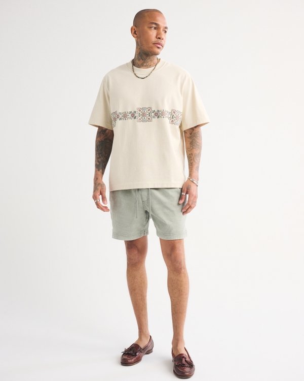 Premium Heavyweight 2.0 Tee, Warm Beige view 2