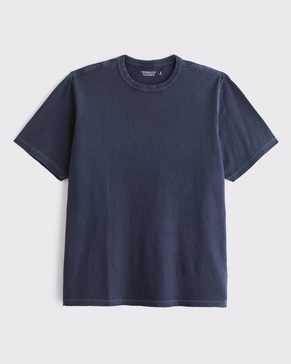 Vintage-Inspired Worn-In Tee, Sapphire Wash view 1