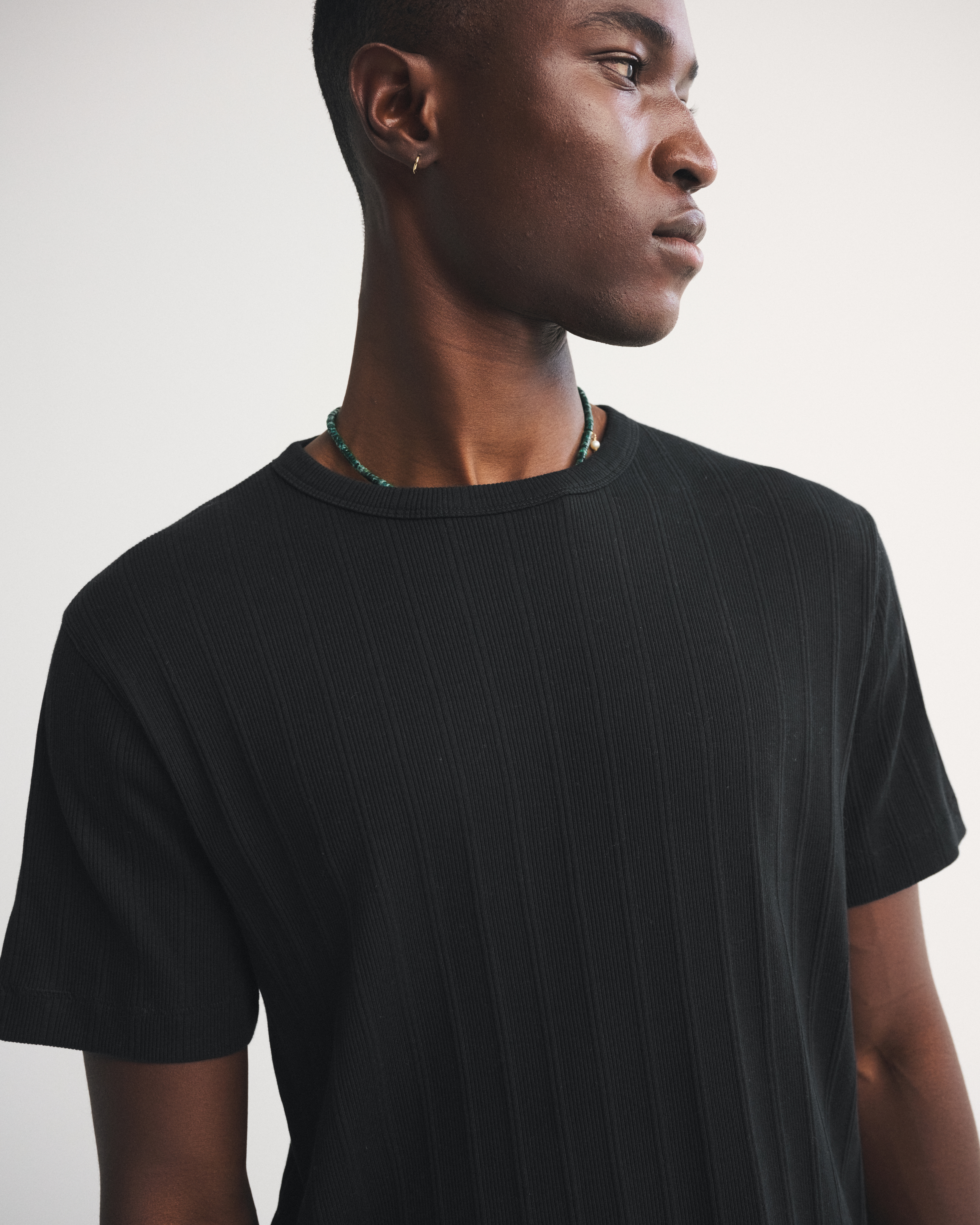Мужские футболки Abercrombie & Fitch Premium Ribbed Tee — фото 3