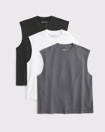 3-Pack Premium Heavyweight Tanks from Abercrombie & Fitch - $75
