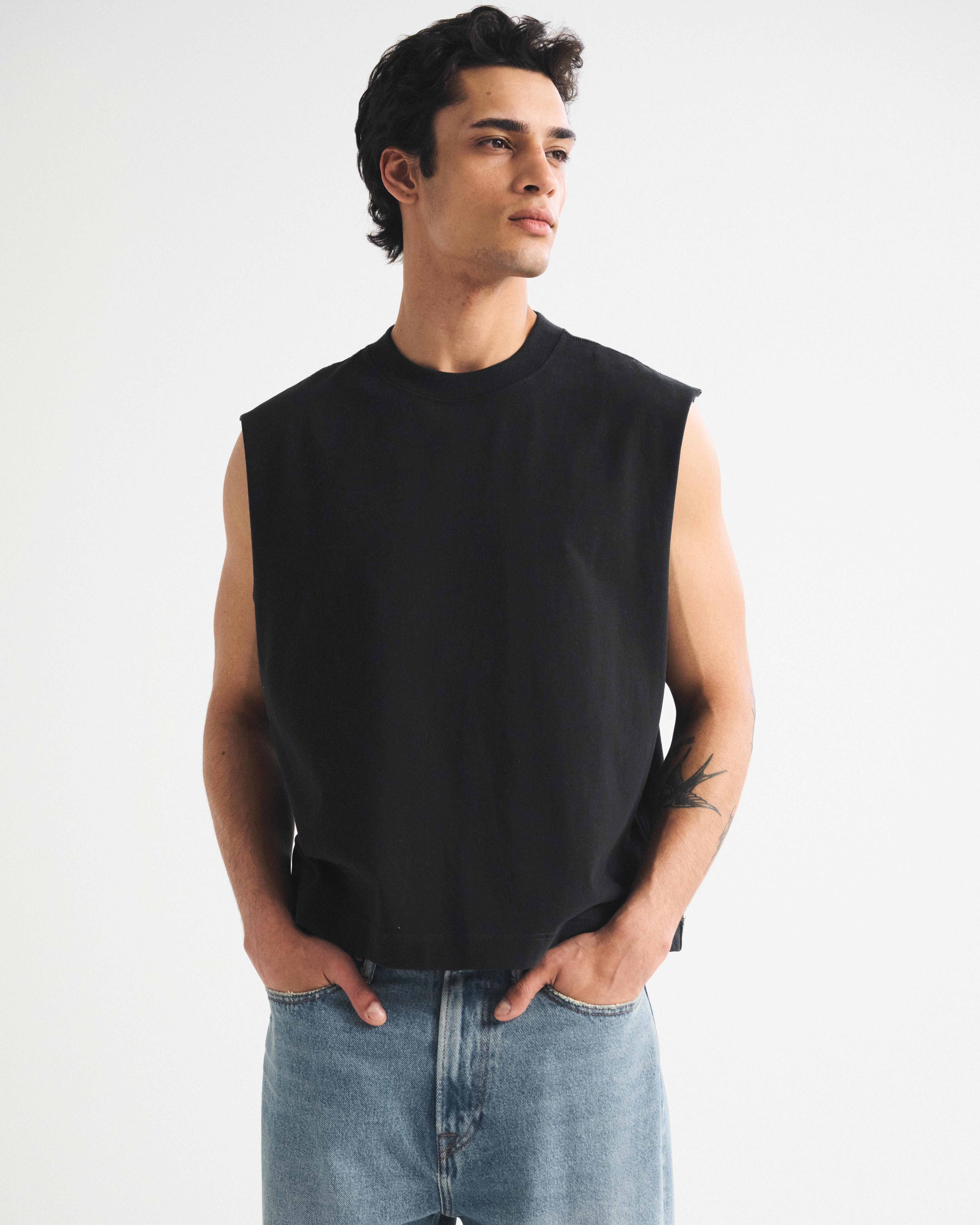 Мужские топы Abercrombie & Fitch Premium Heavyweight Tank — фото 2