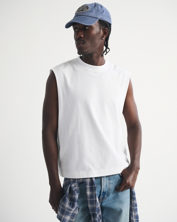 Premium Heavyweight Tank, White view 1