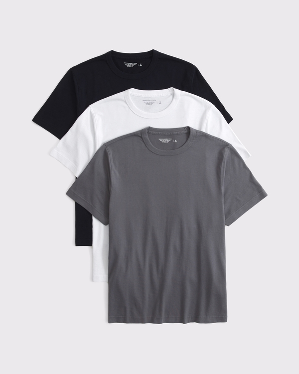 3-Pack Classic Essential Tees, Gray Multipack view 1
