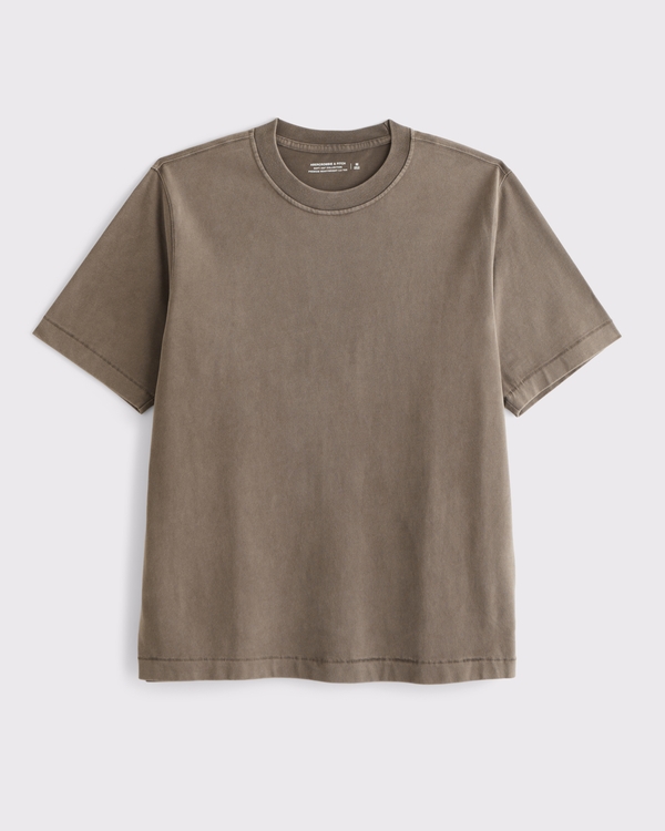 Premium Heavyweight 2.0 Tee, Light Brown Wash view 1