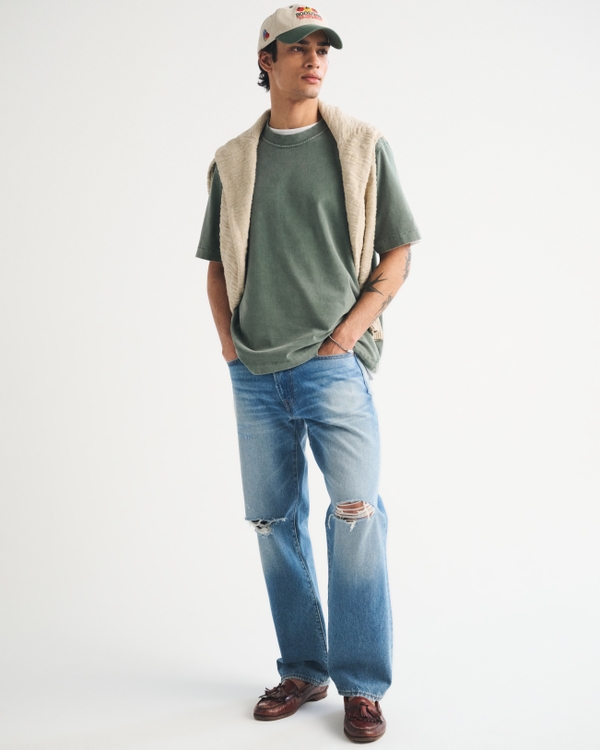 Premium Heavyweight 2.0 Tee, Hunter Green Wash view 2