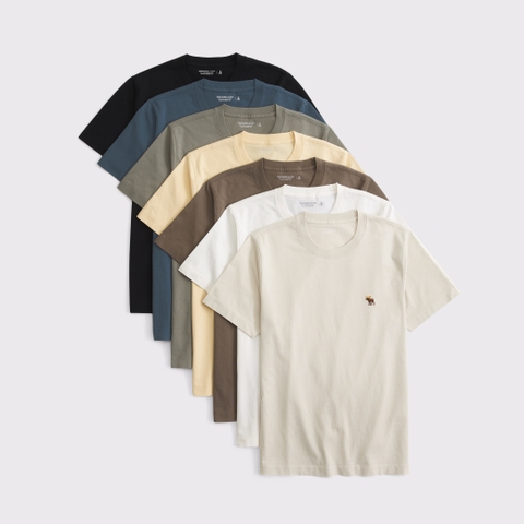 Мужские футболки Abercrombie & Fitch 7-Pack Slim Polished Signature Icon Tees