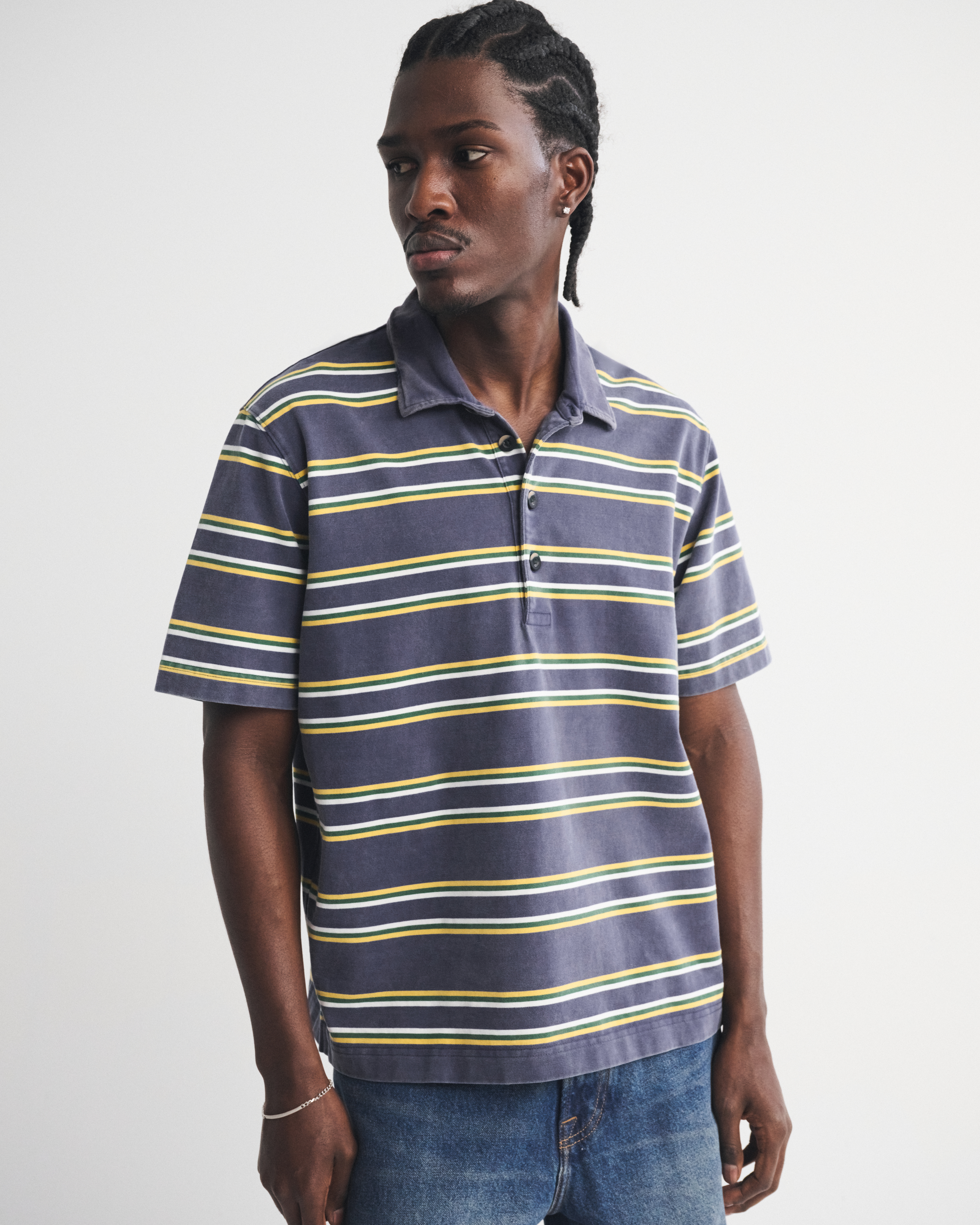 Мужские топы Abercrombie & Fitch Premium Heavyweight Polo — фото 2