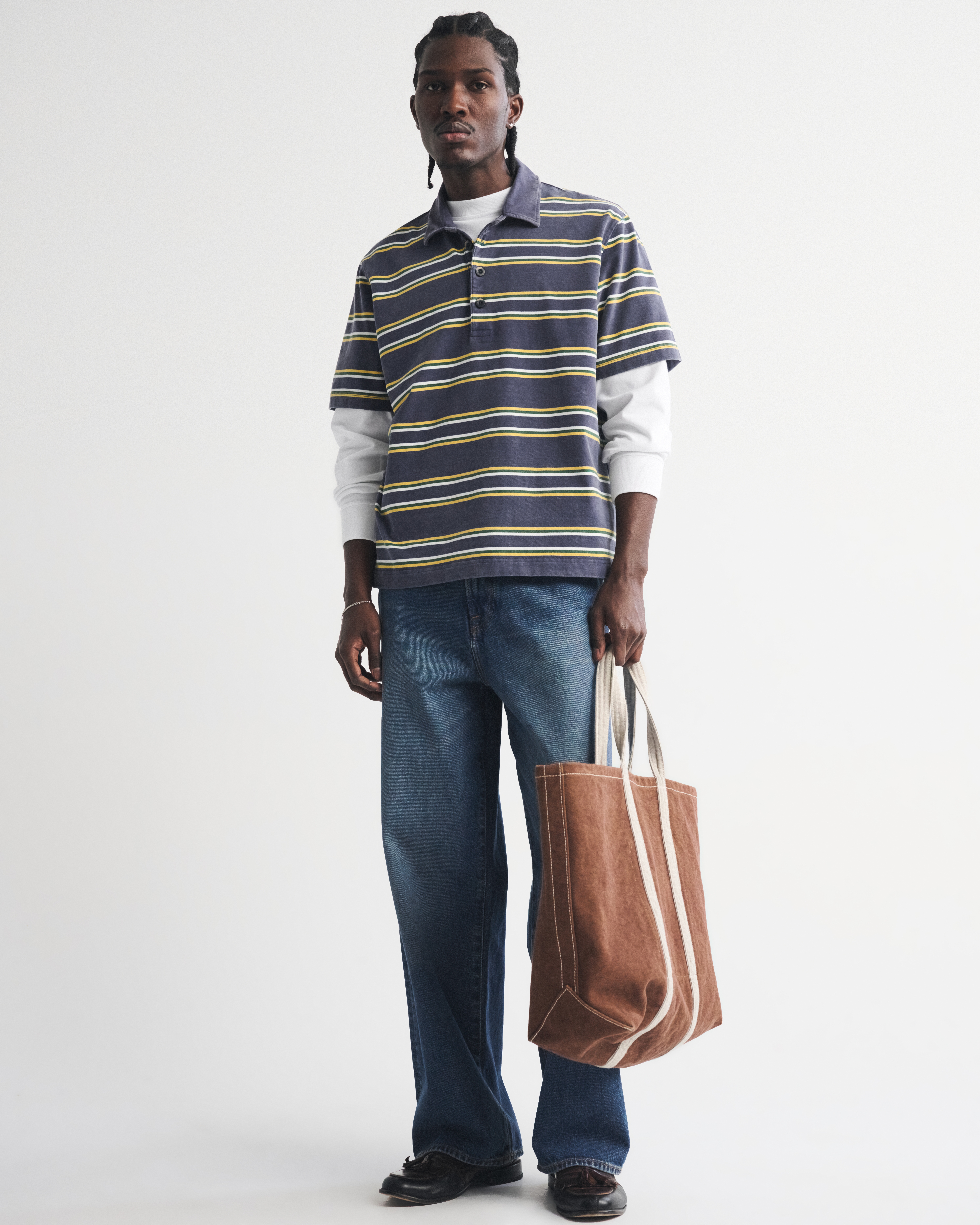 Мужские топы Abercrombie & Fitch Premium Heavyweight Polo — фото 3