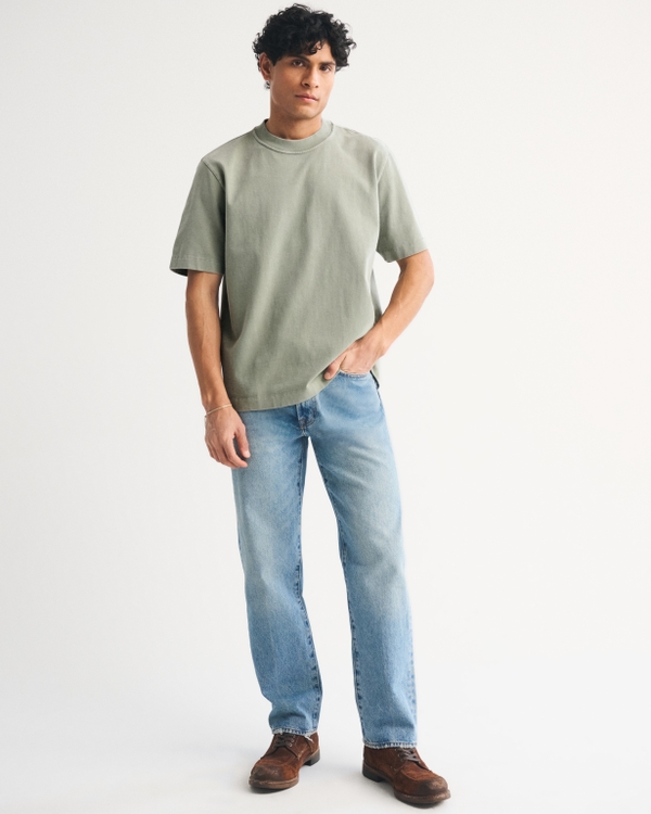 Premium Heavyweight 2.0 Tee, Frosty Olive Wash view 2