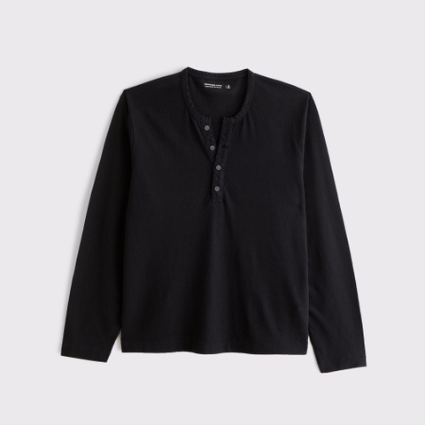 Мужские топы Abercrombie & Fitch Long-Sleeve Linen-Blend Henley
