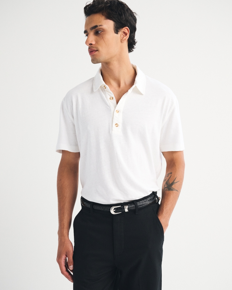 Linen-Blend Polo - thumbnail 9