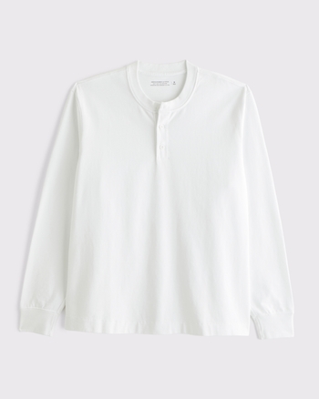 Long-Sleeve Premium Heavyweight 2.0 Henley from Abercrombie & Fitch - $22.99