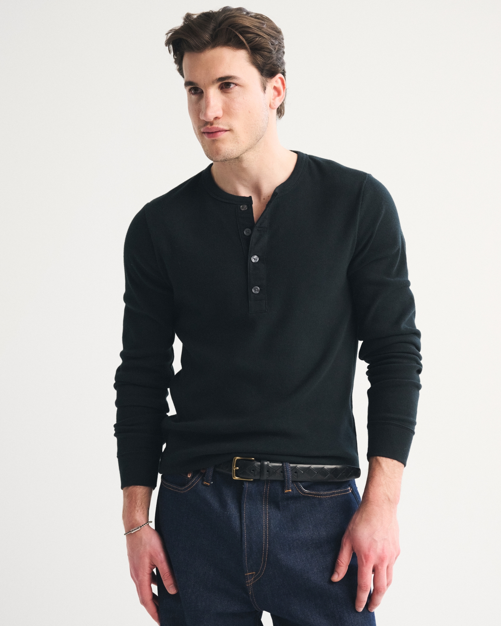 Essential Slim Ribbed Henley