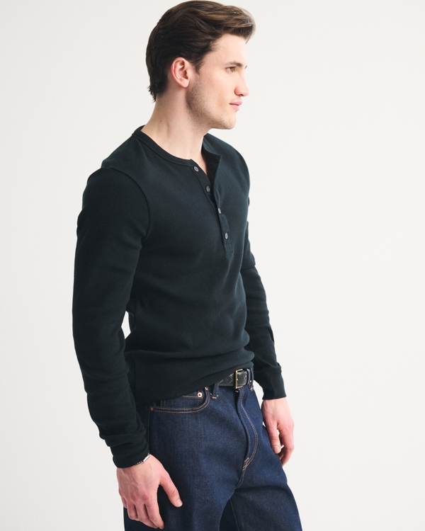 Essential Slim Ribbed Henley