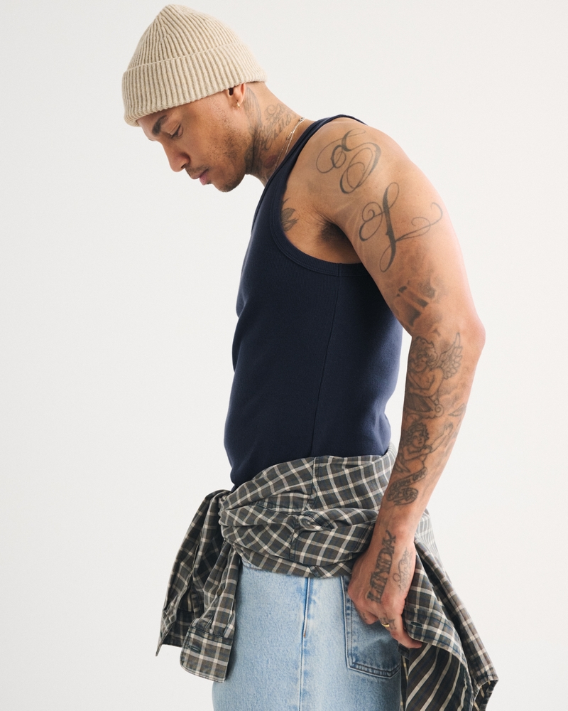 Essential Slim Ribbed Tank - thumbnail 5