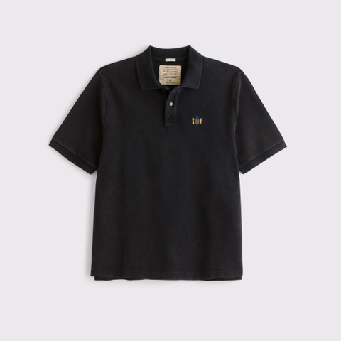 Мужские топы Abercrombie & Fitch 100% Cotton Icon Pique Polo