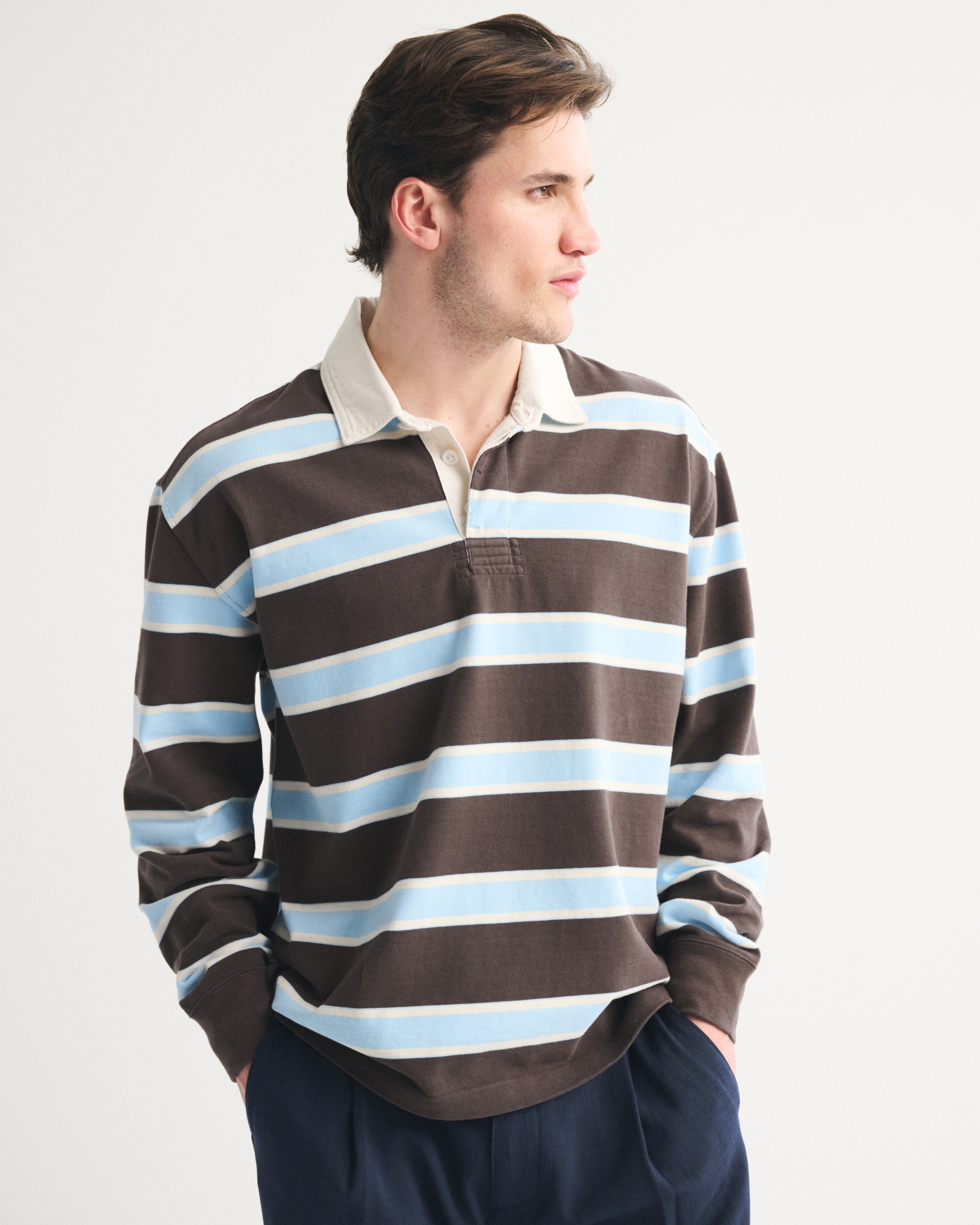 Long-Sleeve Rugby Polo