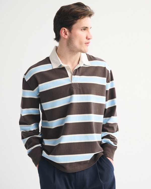 Long-Sleeve Rugby Polo