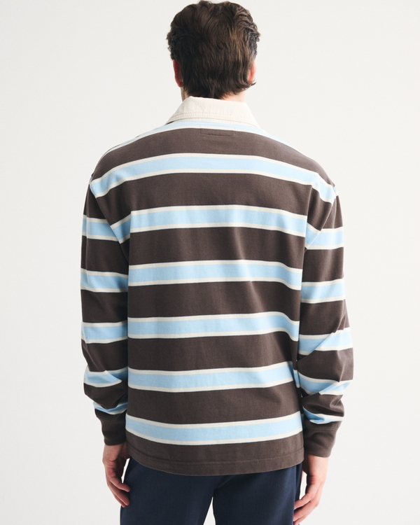メンズ 長袖ラグビーポロシャツ | メンズ セール | Abercrombie.com
