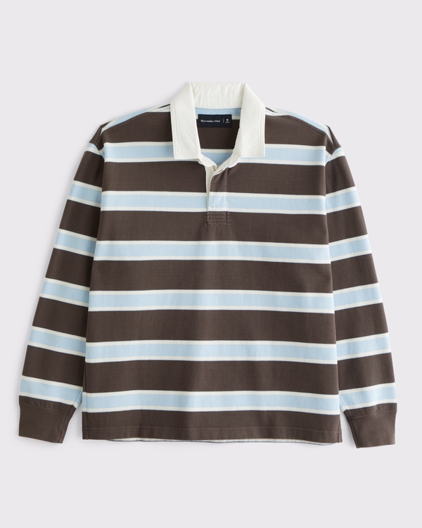 Abercrombie Gray Rugby Shirt