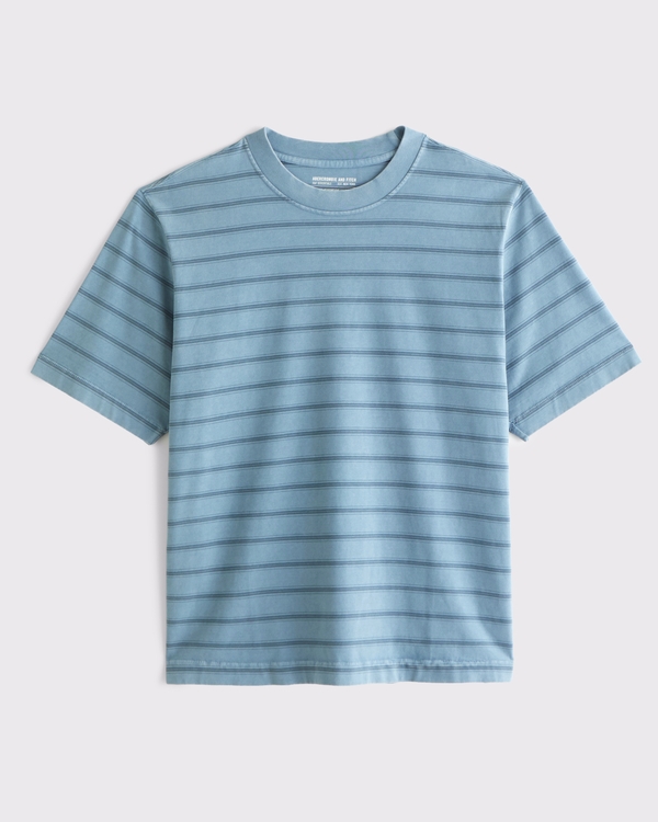 Premium Heavyweight 2.0 Tee, Blue Stripe view 1