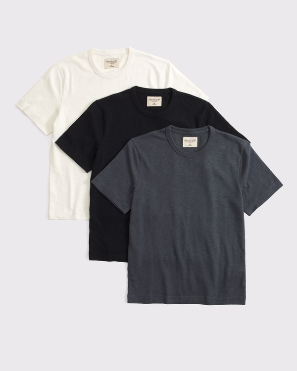 3-Pack Heritage Heavyweight Tees, Storm Gray Multipack view 1