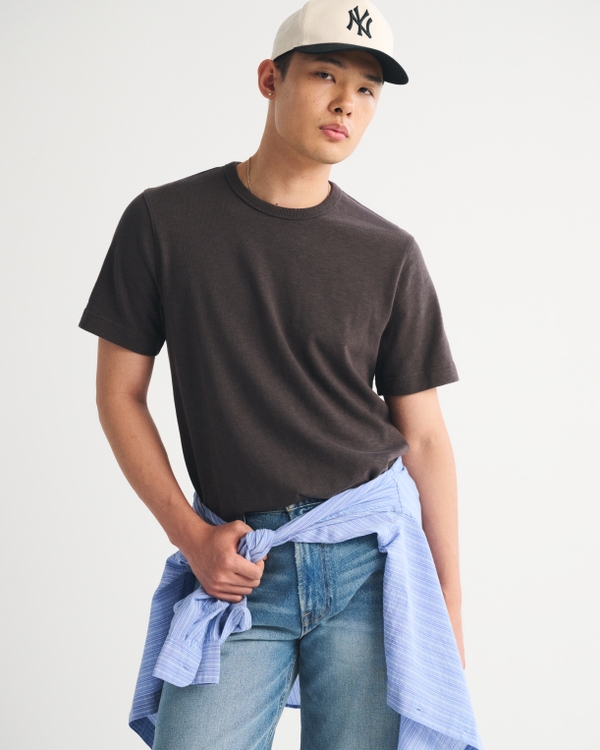 Heritage Heavyweight Tee, Brown view 1