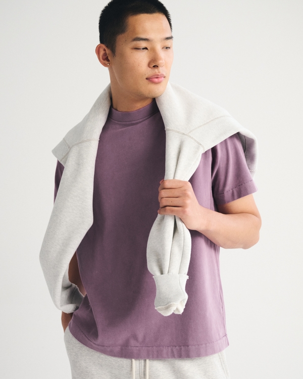 Premium Heavyweight 2.0 Tee, Muted Berry Wash view 1