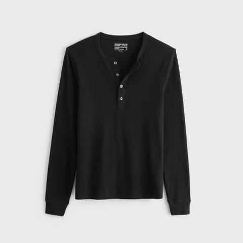 Мужские топы Abercrombie & Fitch Essential Slim Rib Henley