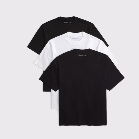 Мужские футболки Abercrombie & Fitch 3-Pack Premium Heavyweight 2.0 Tees