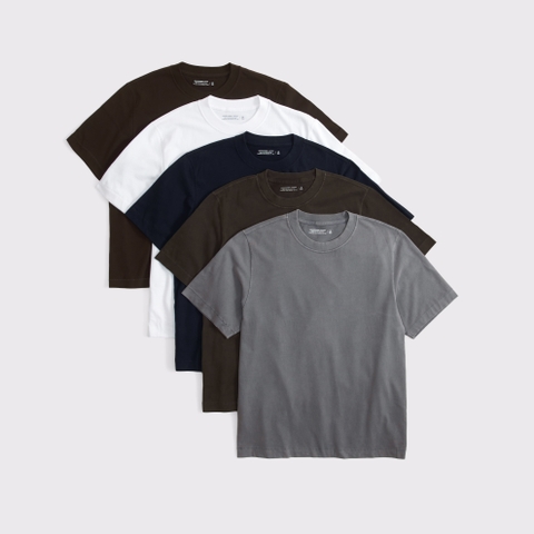 Мужские футболки Abercrombie & Fitch 5-Pack Premium Heavyweight 2.0 Tees