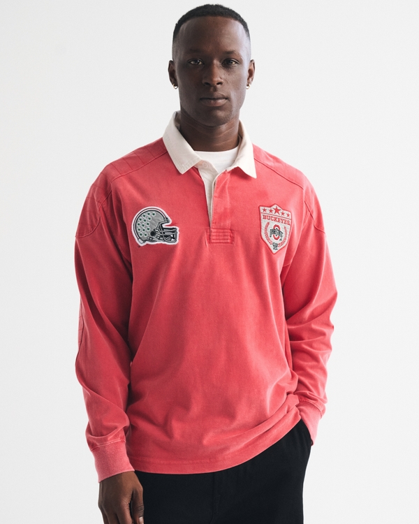 Ohio State Premium Heavyweight Rugby Polo