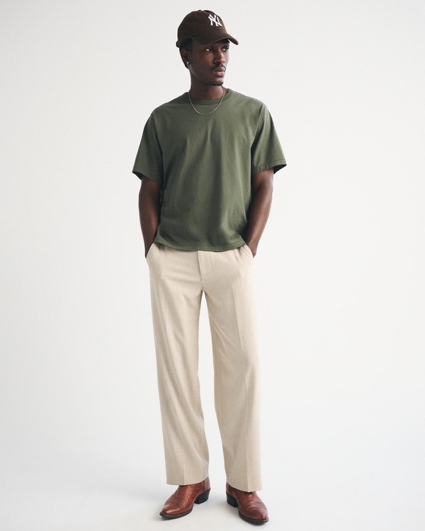 Boxy Tee, Dark Green view 2