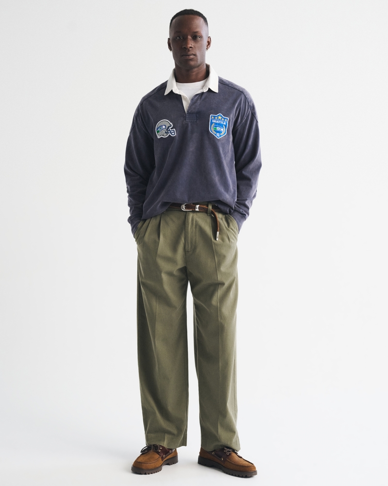 Seattle Seahawks Premium Heavyweight Rugby Polo