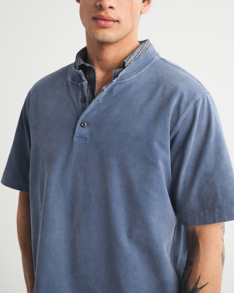 Short-Sleeve Premium Heavyweight 2.0 Henley - thumbnail 9