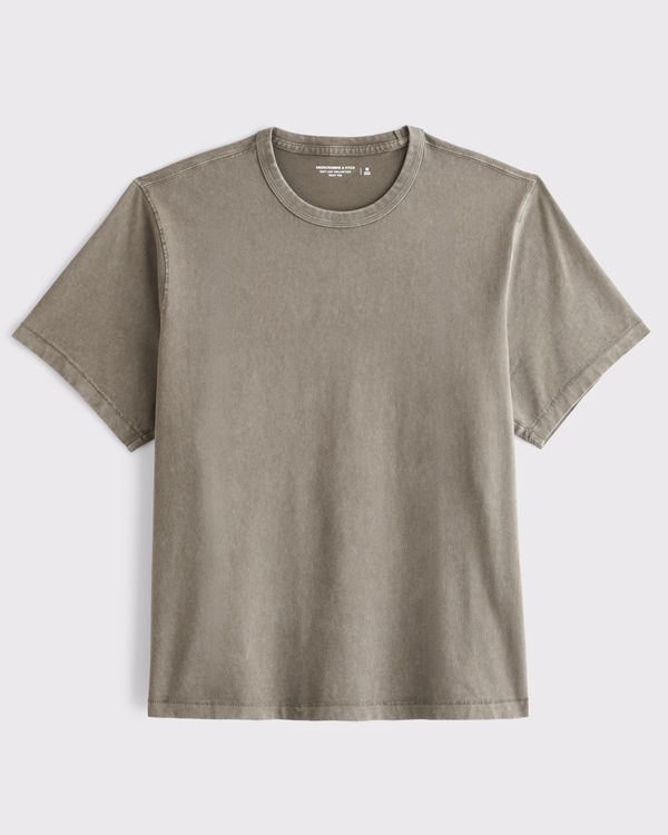 Boxy Tee, Gray Brown view 1