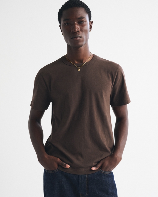 Classic Essential Tee, Chocolate Brown view 1