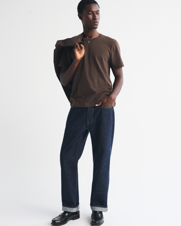 Classic Essential Tee, Chocolate Brown view 2