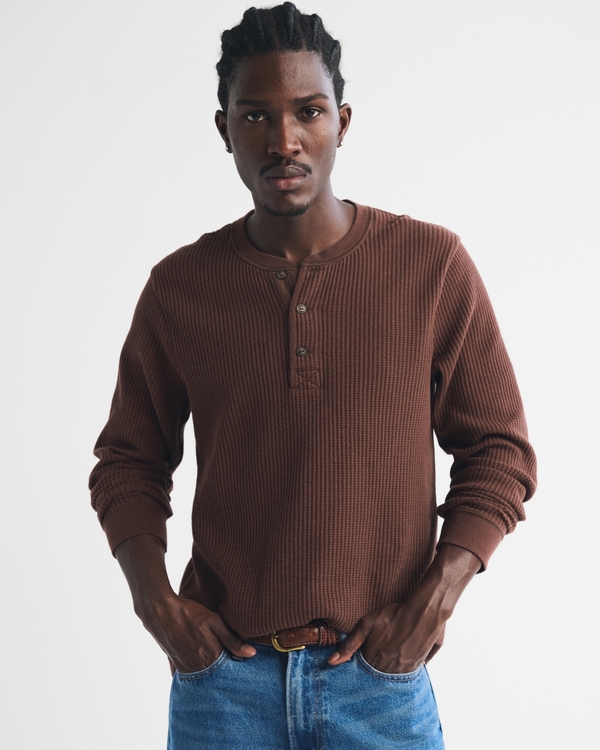 Classic Waffle Henley