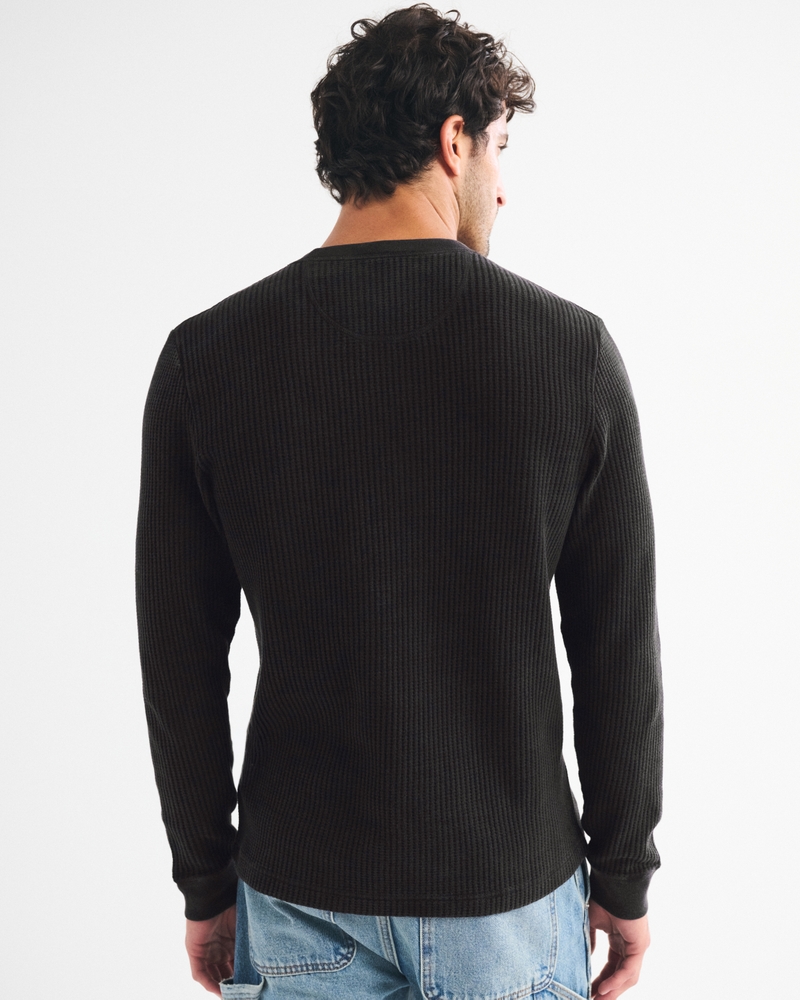 Classic Waffle Henley - thumbnail 7