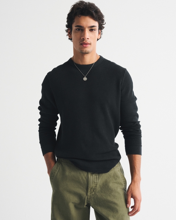 Long-Sleeve Classic Waffle Tee