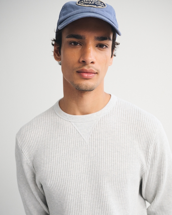 Classic Waffle Tee, Gray Heather view 1