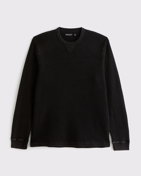 Classic Waffle Tee, Black Wash view 1