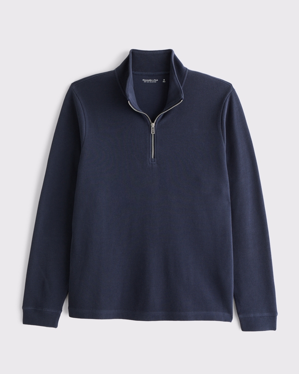 Men's French Rib Half-Zip | Men's Clearance | Abercrombie.com