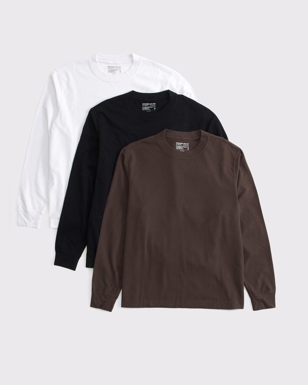 3-Pack Long-Sleeve Premium Heavyweight 2.0 Tees